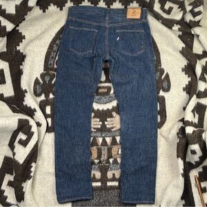 Pure Blue Japan Syoaiya Loom Woven Slim Fit Denim Pants